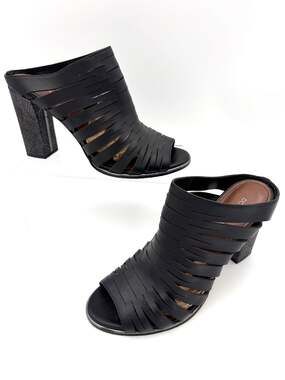Donald J Pliner Kyisp Leather Sandal Heels Size 8.5 M Medium
